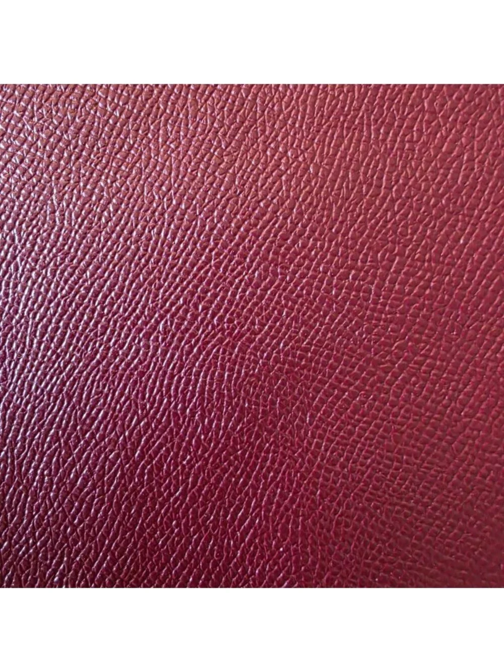 Coach Oxblood Pebbled Leather Wristlet Wallet Clutch Zip Pouch Burgundy Red
